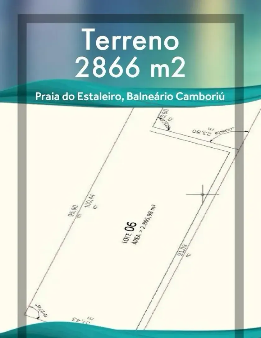 Terreno 2860m2 na praia do Estaleiro Balneário Camboriú — foto 2