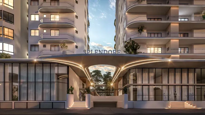 Apartamento Vista Mar na planta com 3 suítes e 2 vagas de garagem em Itajaí