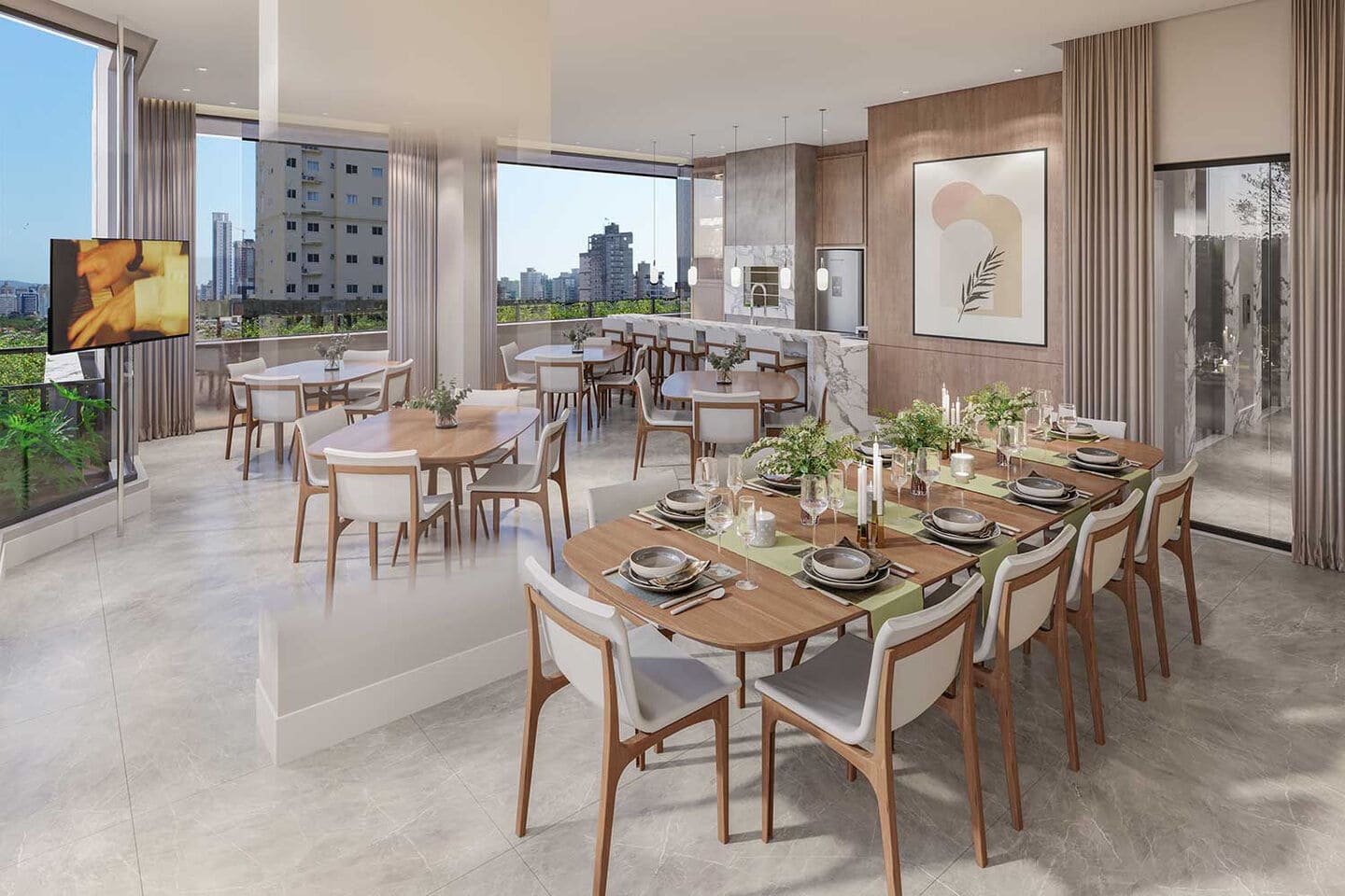 Area de lazer 9 do Ammbar Residence em Porto Belo SC