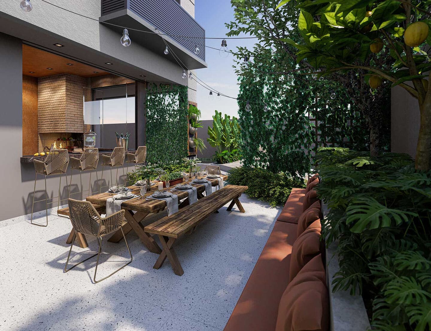 Area de lazer 5 do Ammbar Residence em Porto Belo SC