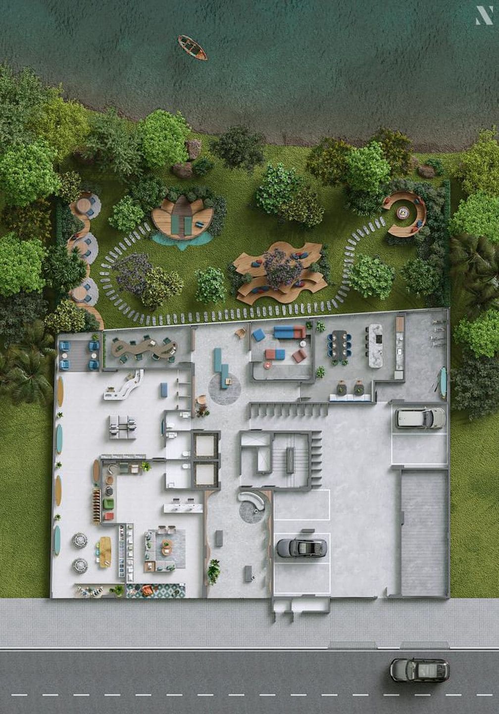 Area de lazer 2 do Amrita Apartments em Porto Belo SC