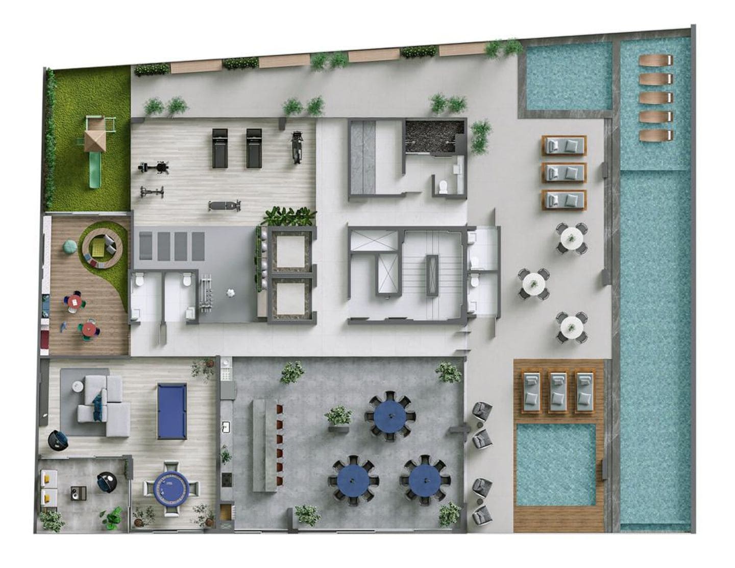 Area de lazer 3 do Amrita Apartments em Porto Belo SC