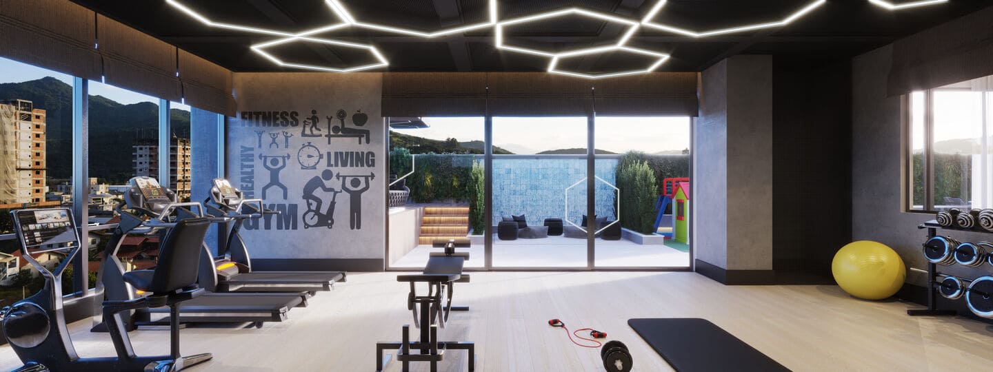 Area de lazer 15 do Atmo Haus em Porto Belo SC