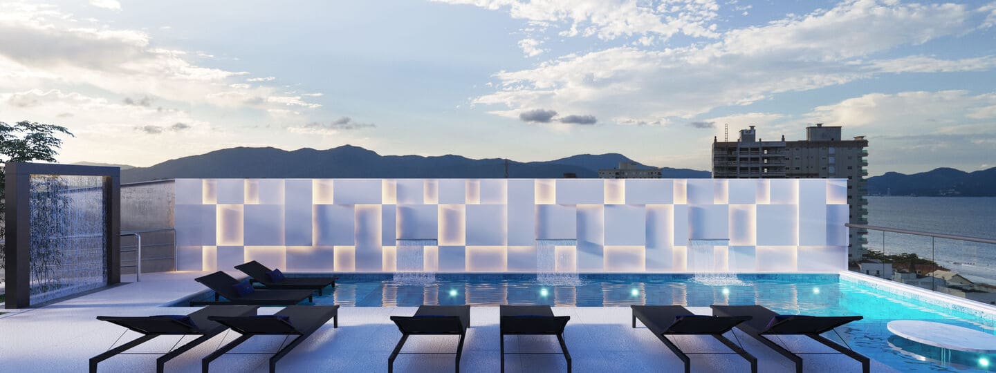 Area de lazer 2 do Atmo Haus em Porto Belo SC