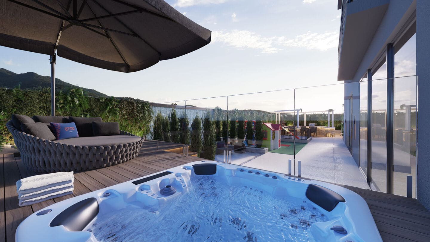 Area de lazer 3 do Atmo Haus em Porto Belo SC
