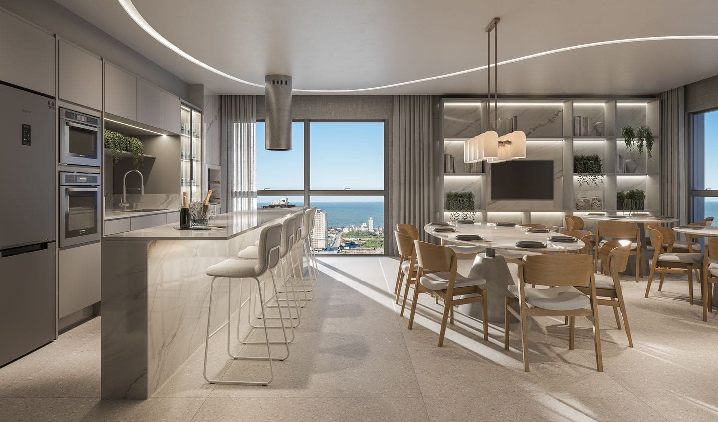 Render 6 do Aurum Tower em Porto Belo SC