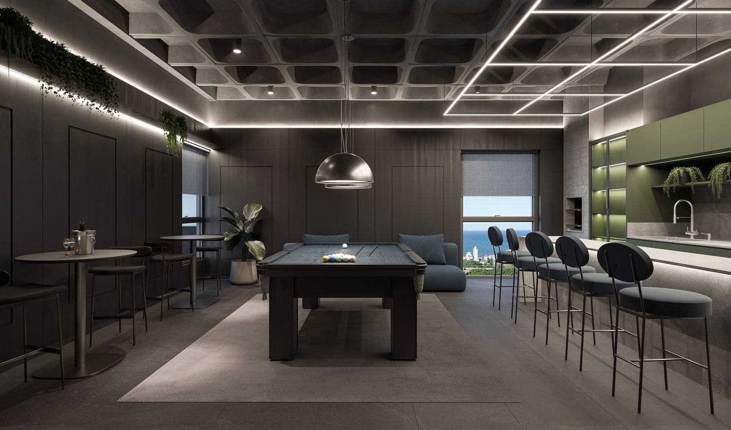 Area de lazer 5 do Aurum Tower em Porto Belo SC