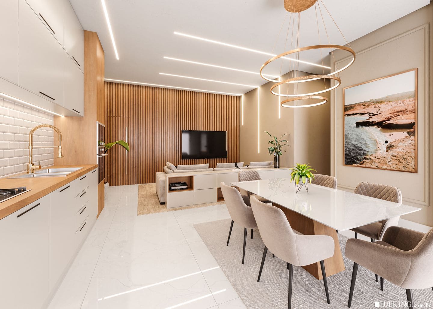 Render 3 do Beach Tower em Porto Belo SC