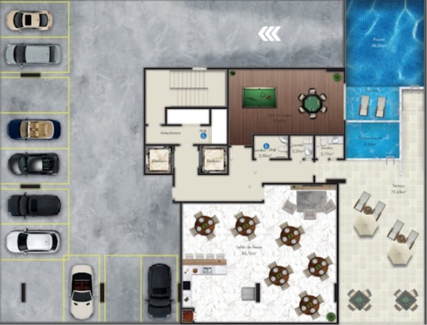 Planta 2 do Beach Tower em Porto Belo SC