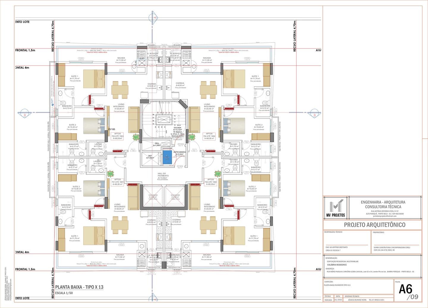 Area de lazer 11 do Calabria Residence em Porto Belo SC