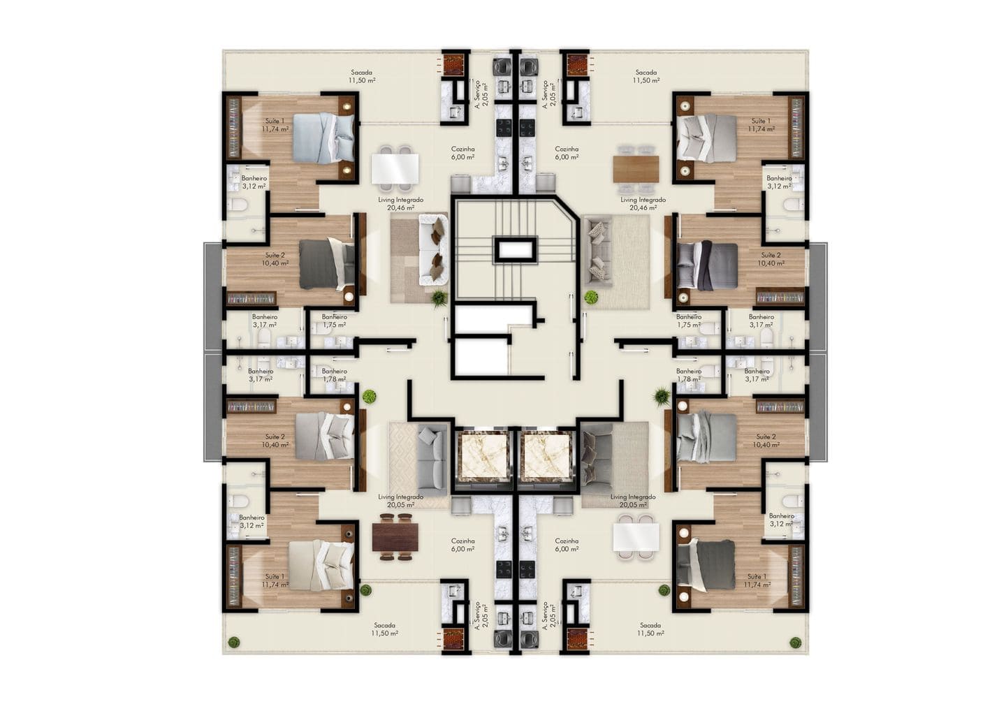 Area de lazer 9 do Calabria Residence em Porto Belo SC