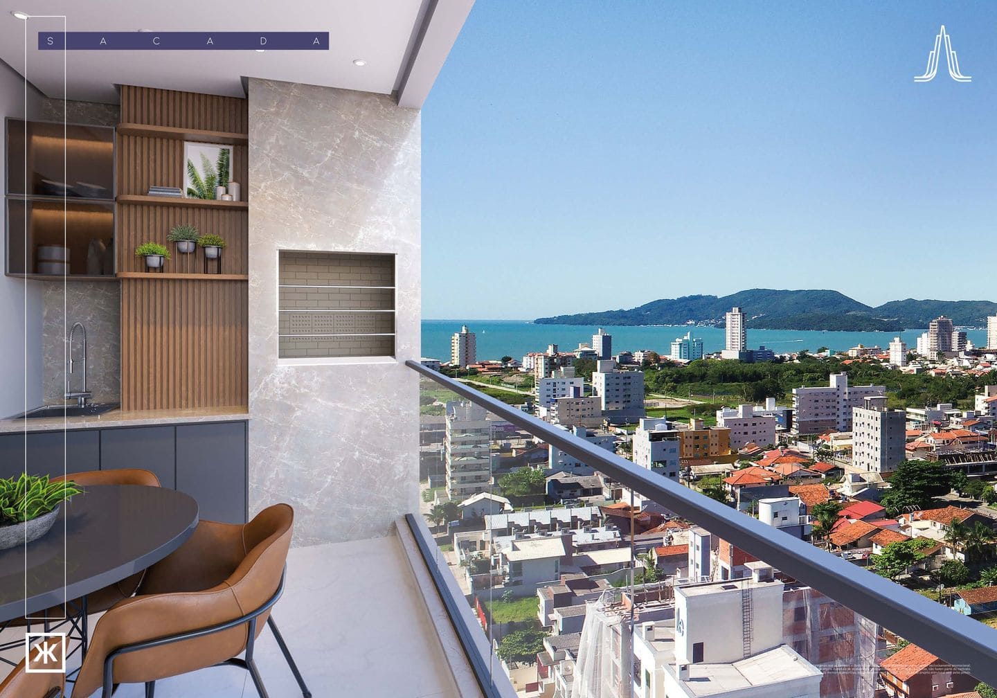 Render 1 do Calabria Residence em Porto Belo SC