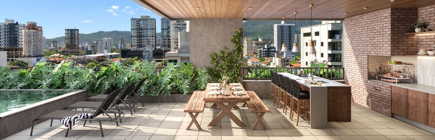Area de lazer 12 do Due Fiori em Porto Belo SC