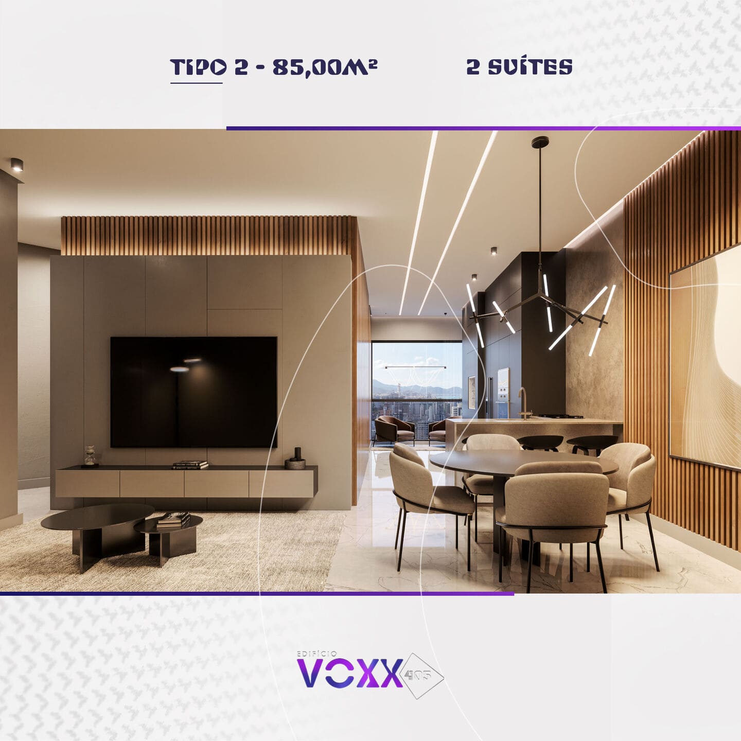 Render 4 do Edifício Voxx 405 em Porto Belo SC