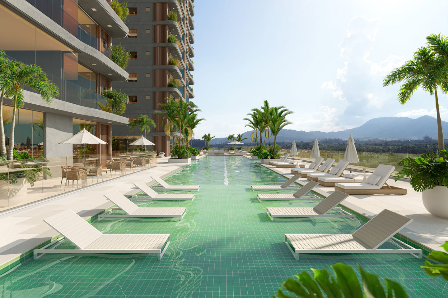 Area de lazer 1 do Ilhas de Porto Belo Torre 2 em Porto Belo SC