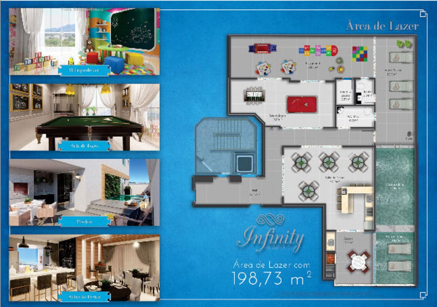 Area de lazer 2 do Infinity Residence em Porto Belo SC