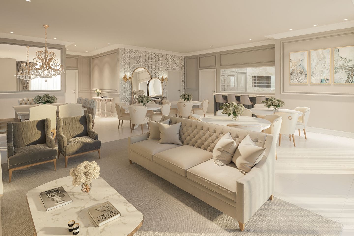 Render 2 do Jardins de Versalhes em Porto Belo SC