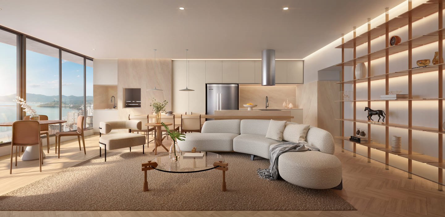 Render 4 do Lagom Perequê em Porto Belo SC