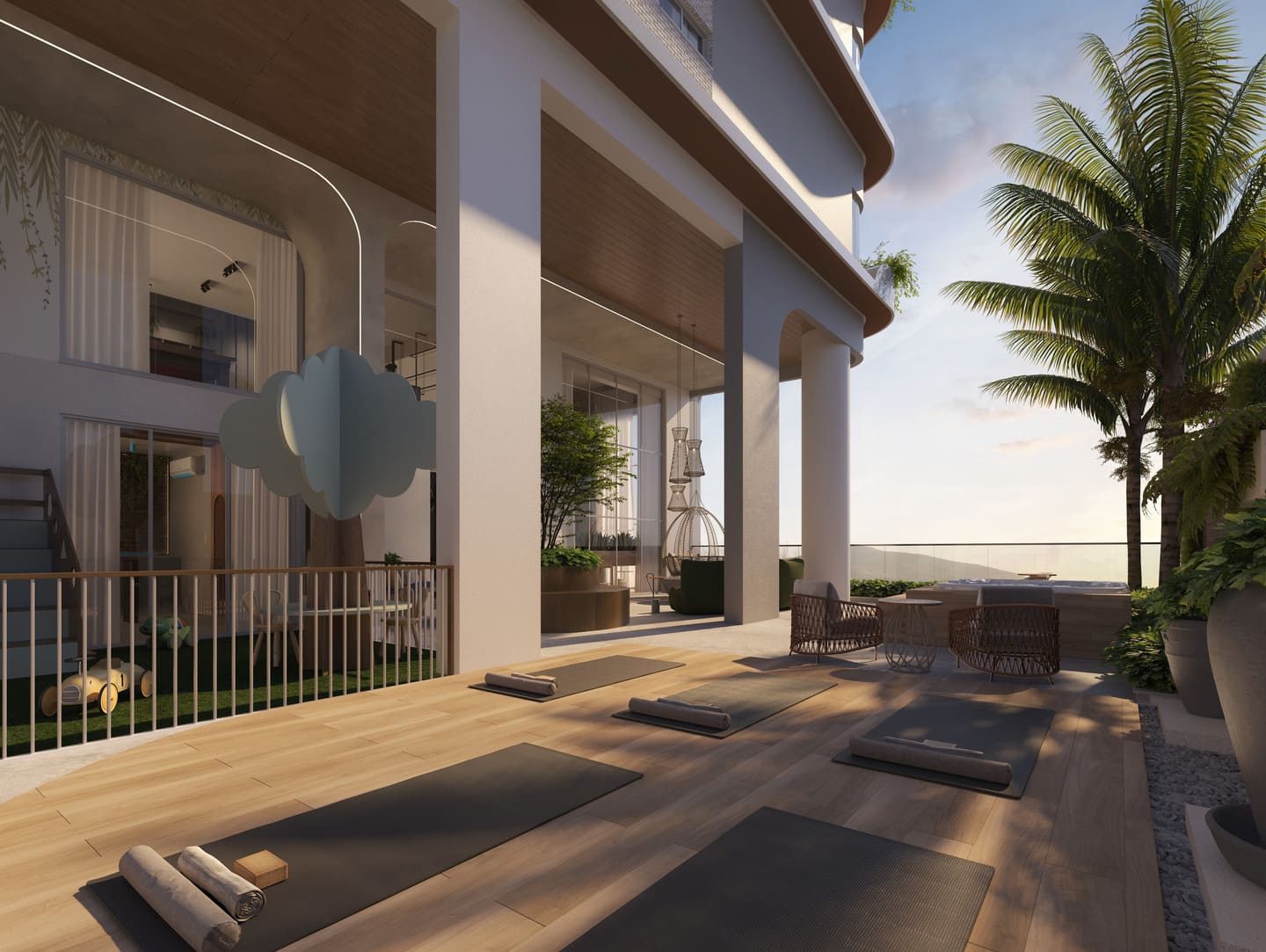 Area de lazer 4 do Lar per Caleone em Porto Belo SC