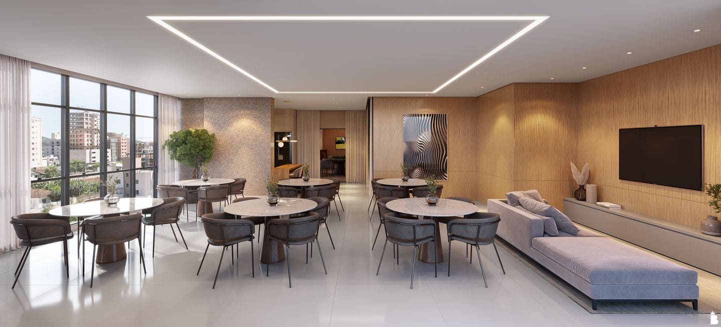 Sala de estar do Luzzara em Porto Belo SC