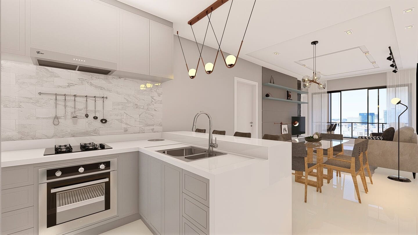 Render 3 do Maison de Ville em Porto Belo SC
