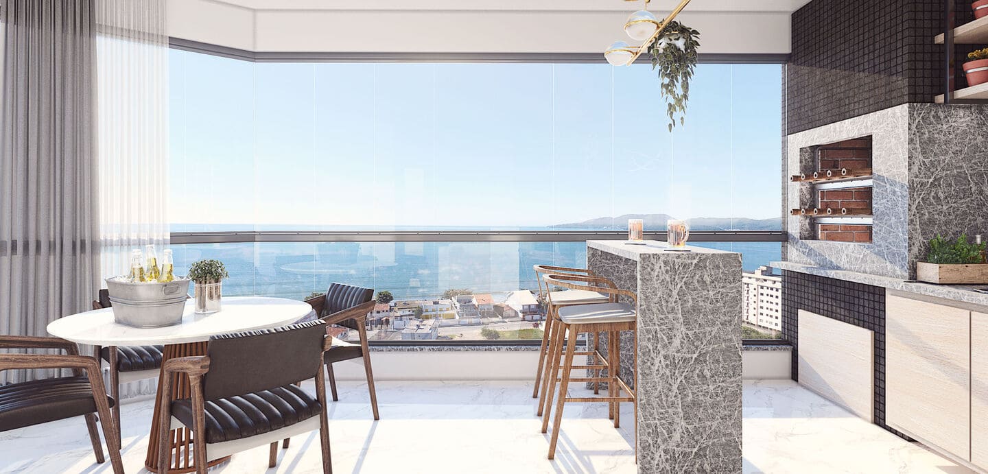 Render 3 do Miami Beach em Porto Belo SC