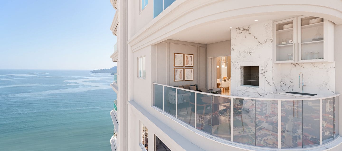 Render 4 do Mirador de Alicante em Porto Belo SC