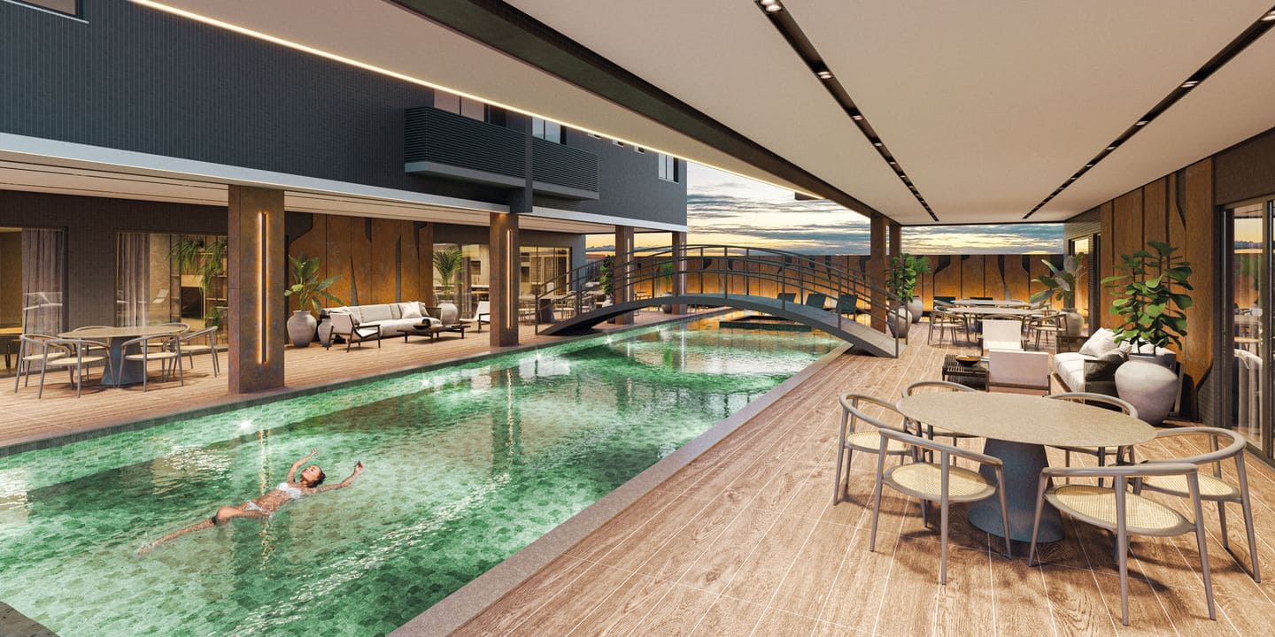 Area de lazer 7 do Pier Village em Porto Belo SC