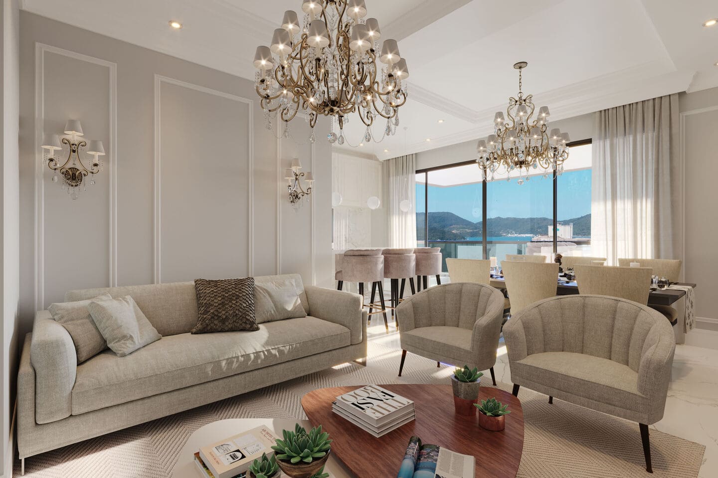 Render 2 do Raffaele Vinci Residenziale em Porto Belo SC