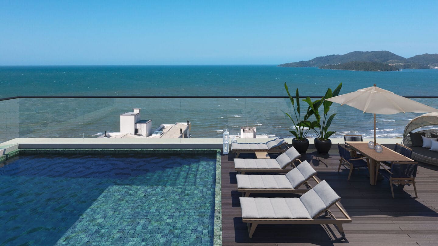 Render 1 do Raffaele Vinci Residenziale em Porto Belo SC