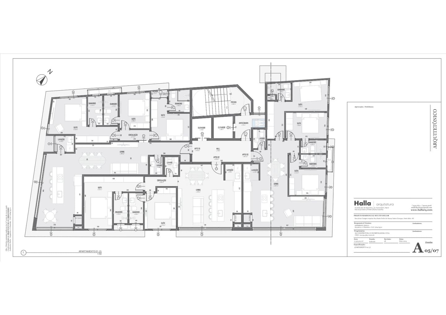 Planta 6 do Residencial Astral em Porto Belo SC