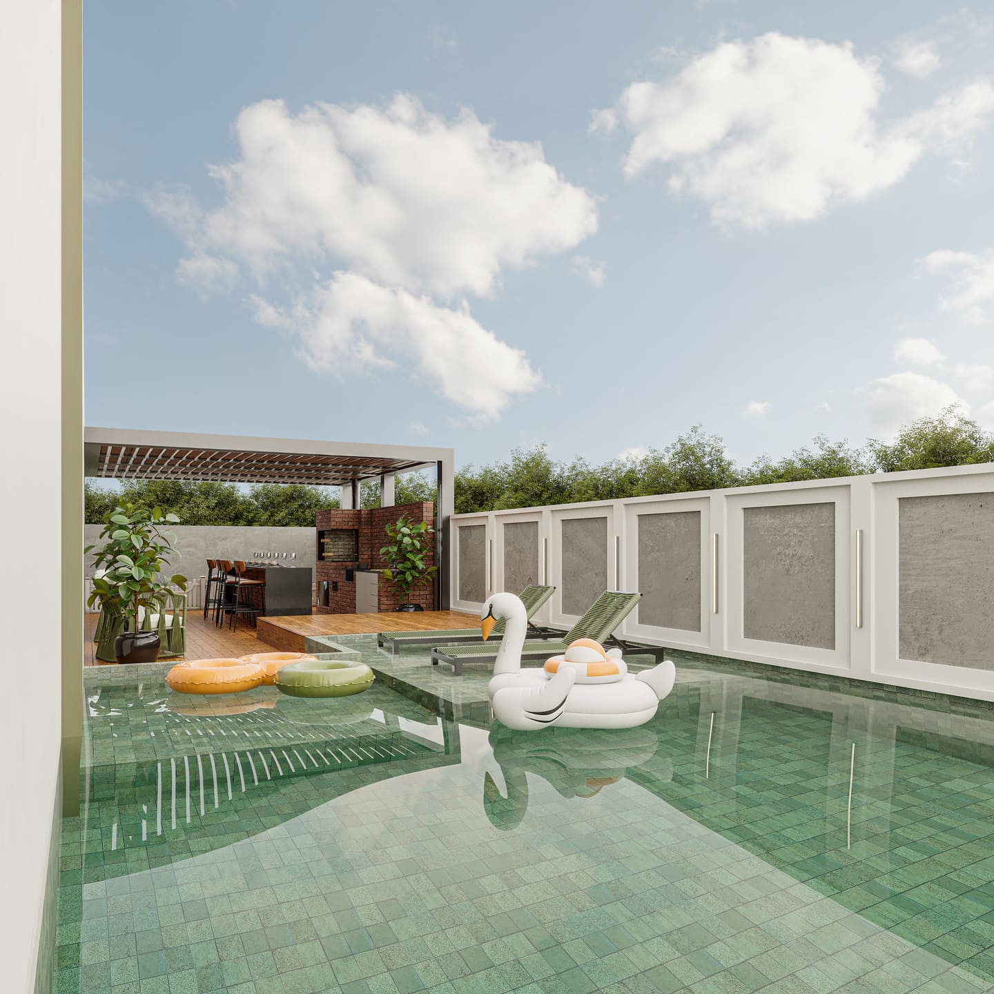 Render 1 do Residencial Porto Veneza em Porto Belo SC