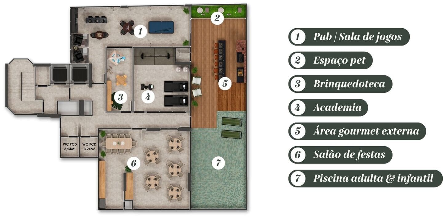 Planta 4 do Residencial Porto Veneza em Porto Belo SC
