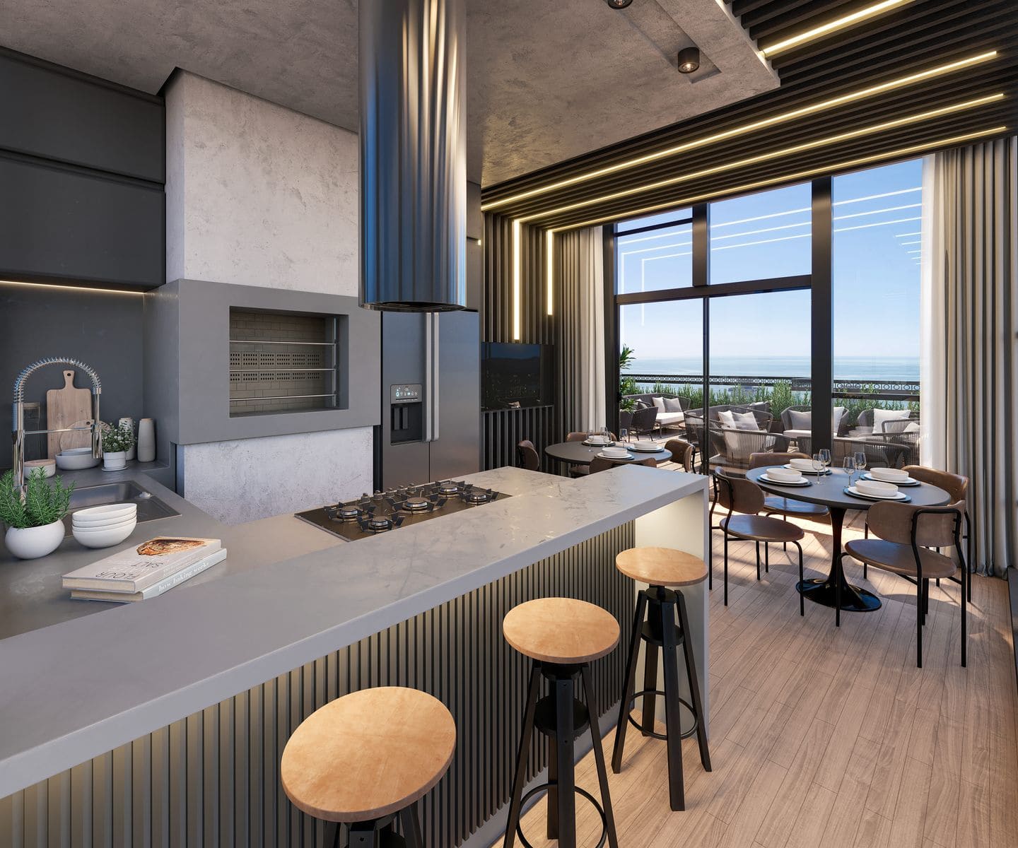 Render 12 do River View Residence em Porto Belo SC