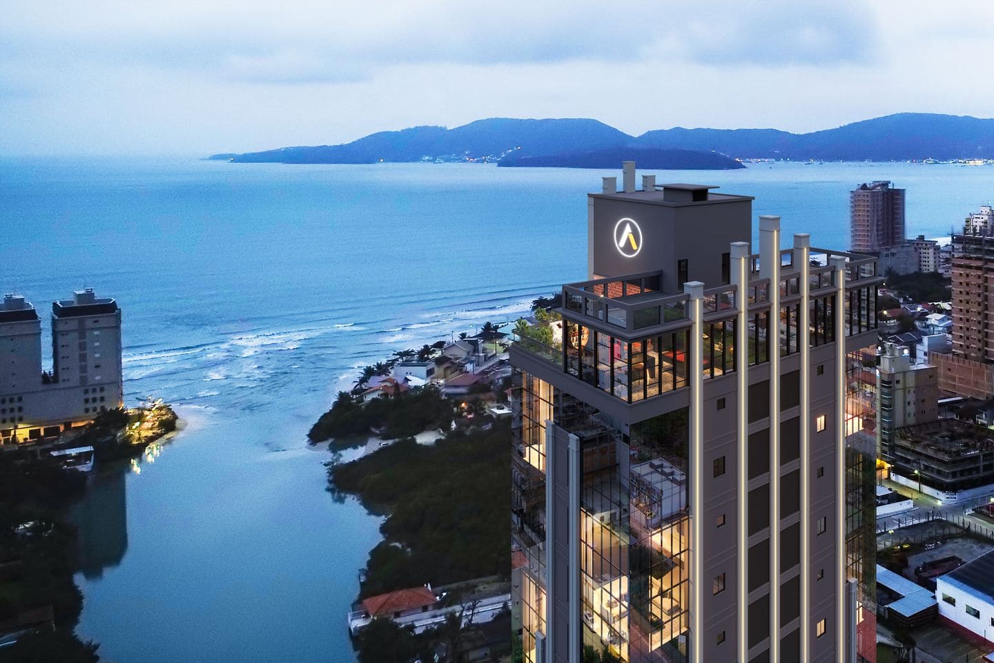 Render 1 do River View Residence em Porto Belo SC