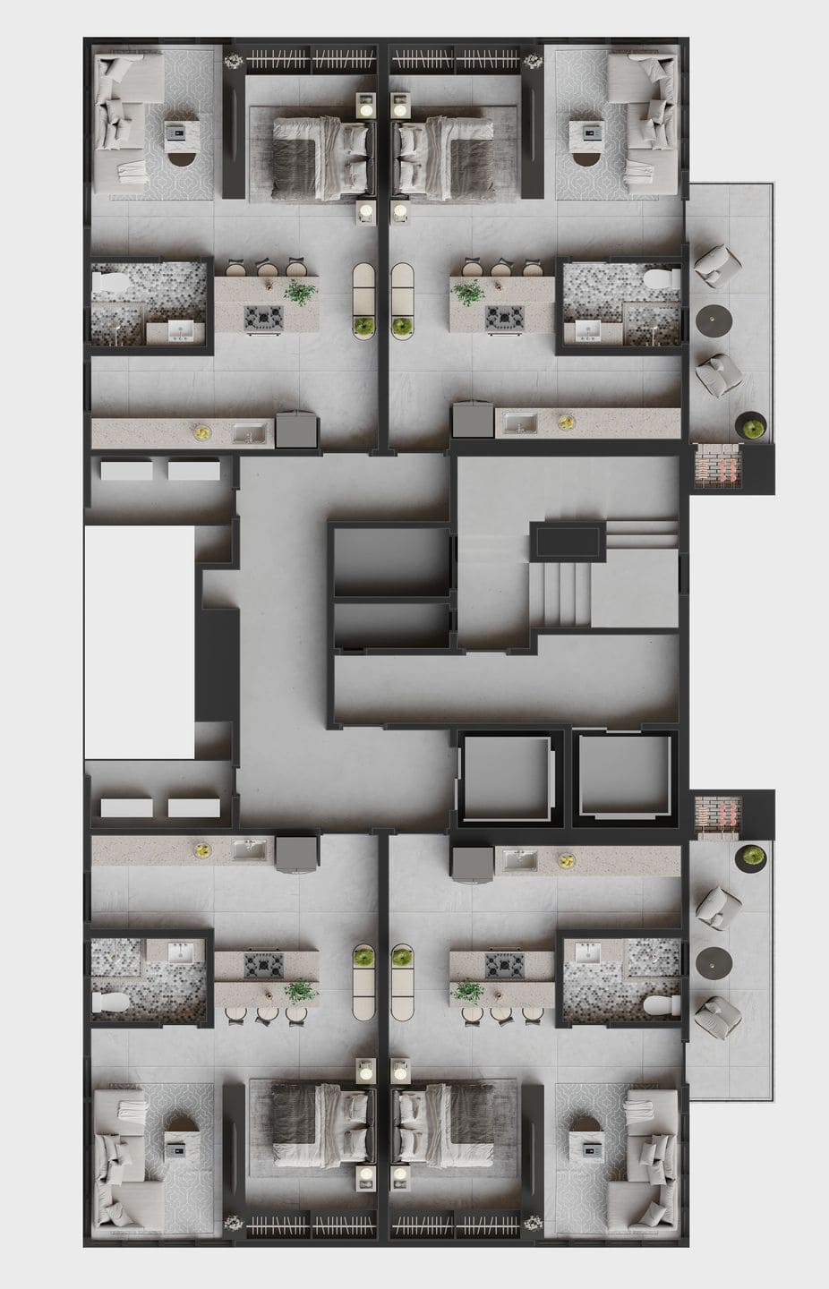 Planta 5 do River View Residence em Porto Belo SC