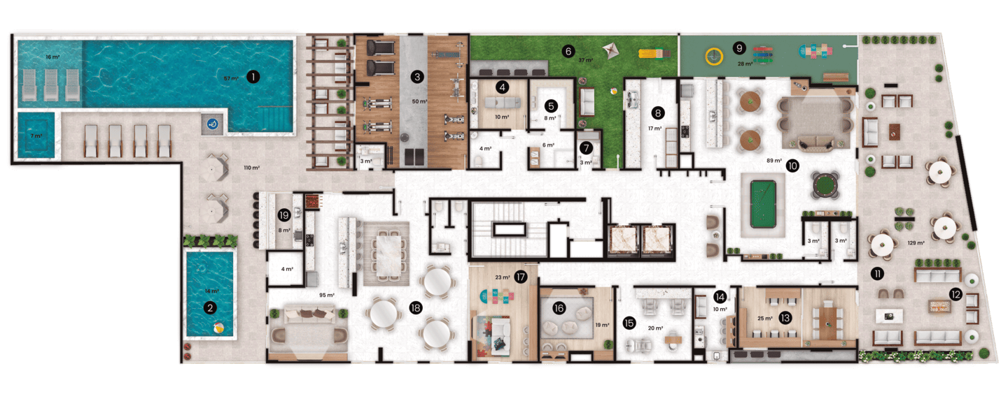 Planta 3 do Saint Louis em Porto Belo SC