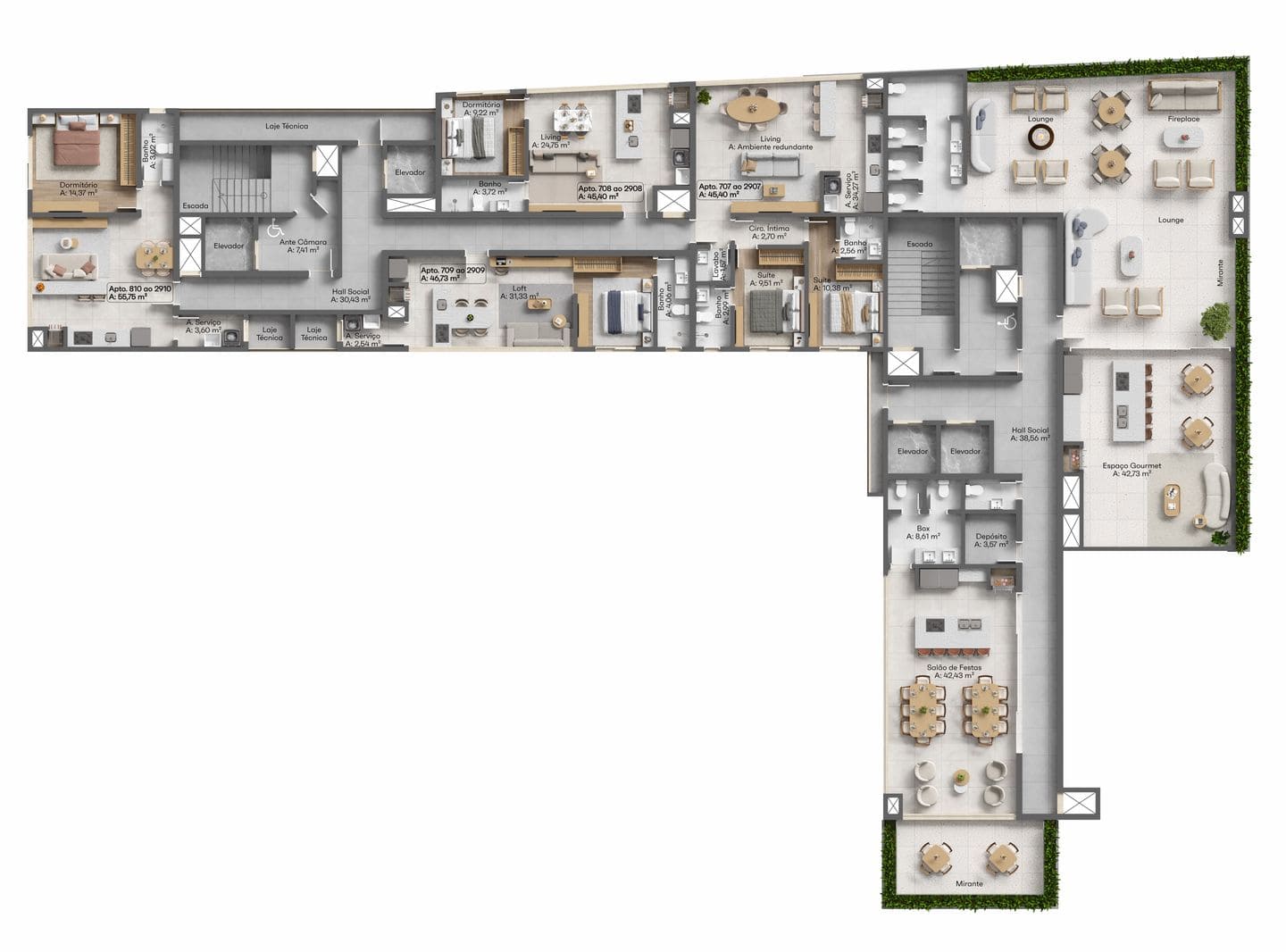 Planta 2 do Sea Home Design em Porto Belo SC