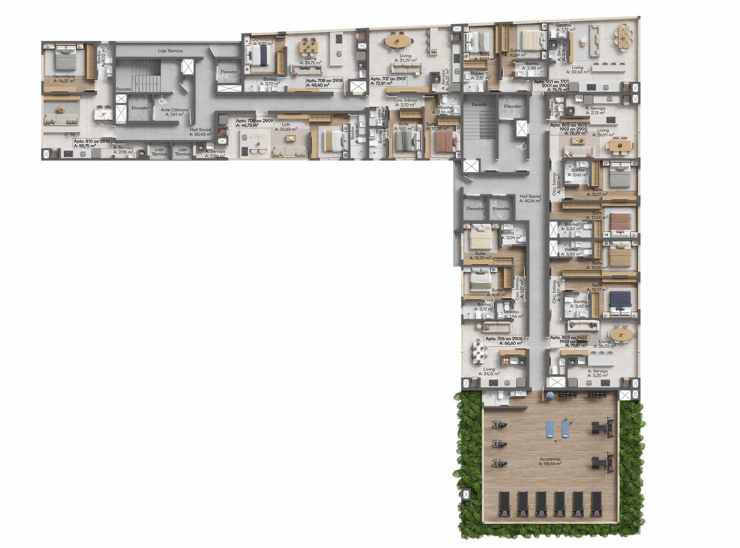 Planta 6 do Sea Home Design em Porto Belo SC