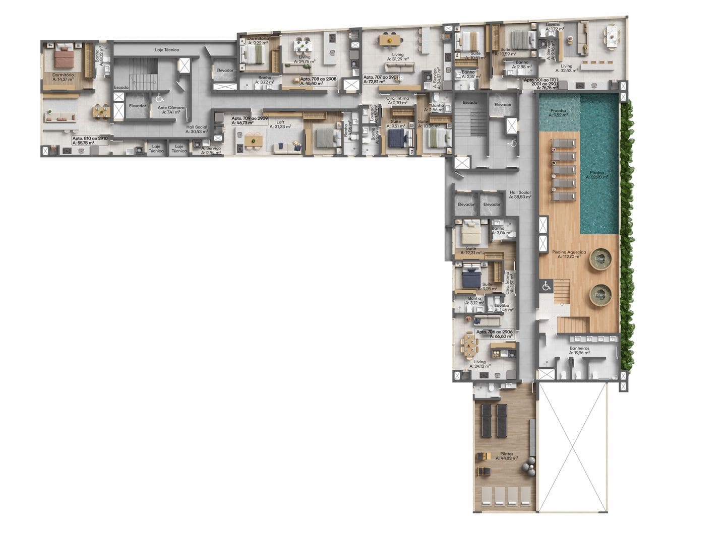 Planta 7 do Sea Home Design em Porto Belo SC