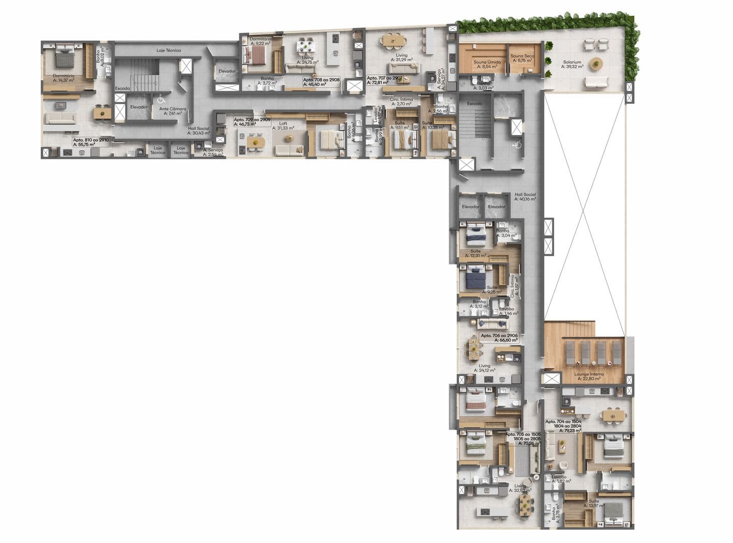 Planta 8 do Sea Home Design em Porto Belo SC