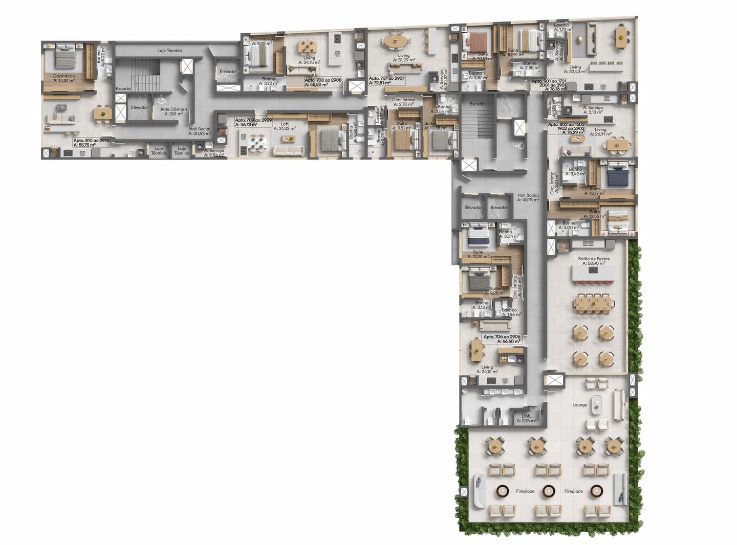 Planta 11 do Sea Home Design em Porto Belo SC
