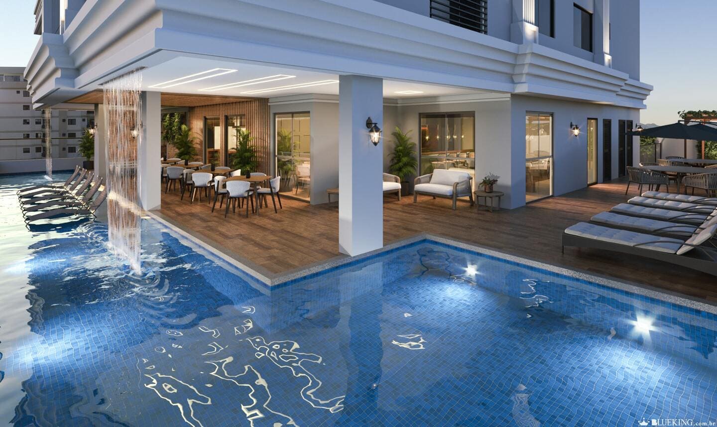 Area de spa do Spazio Marine Residenziale em Porto Belo SC