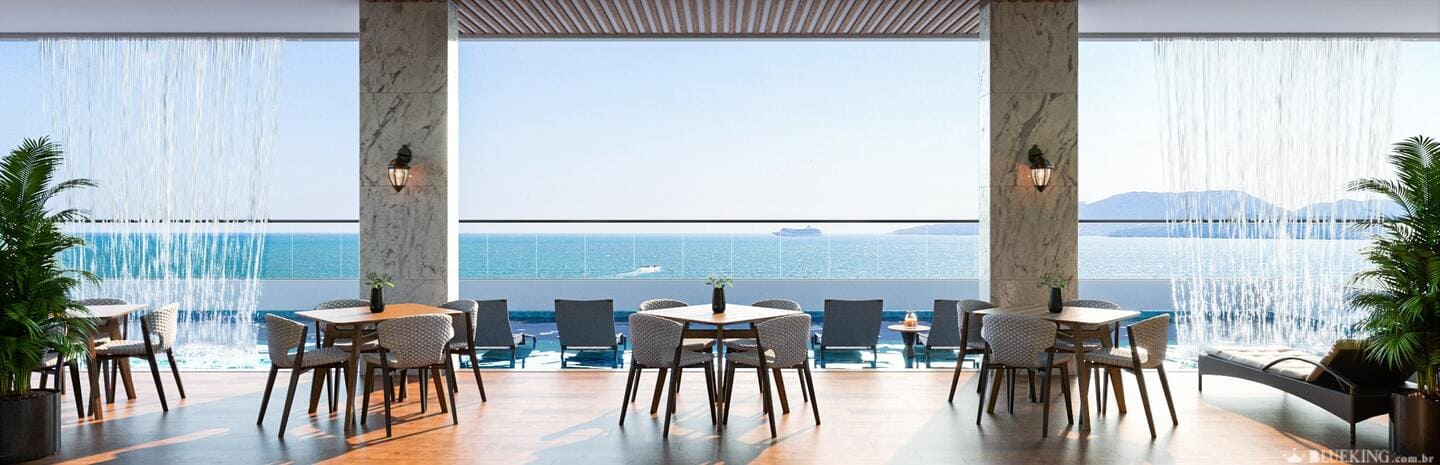 Area de spa do Spazio Marine Residenziale em Porto Belo SC