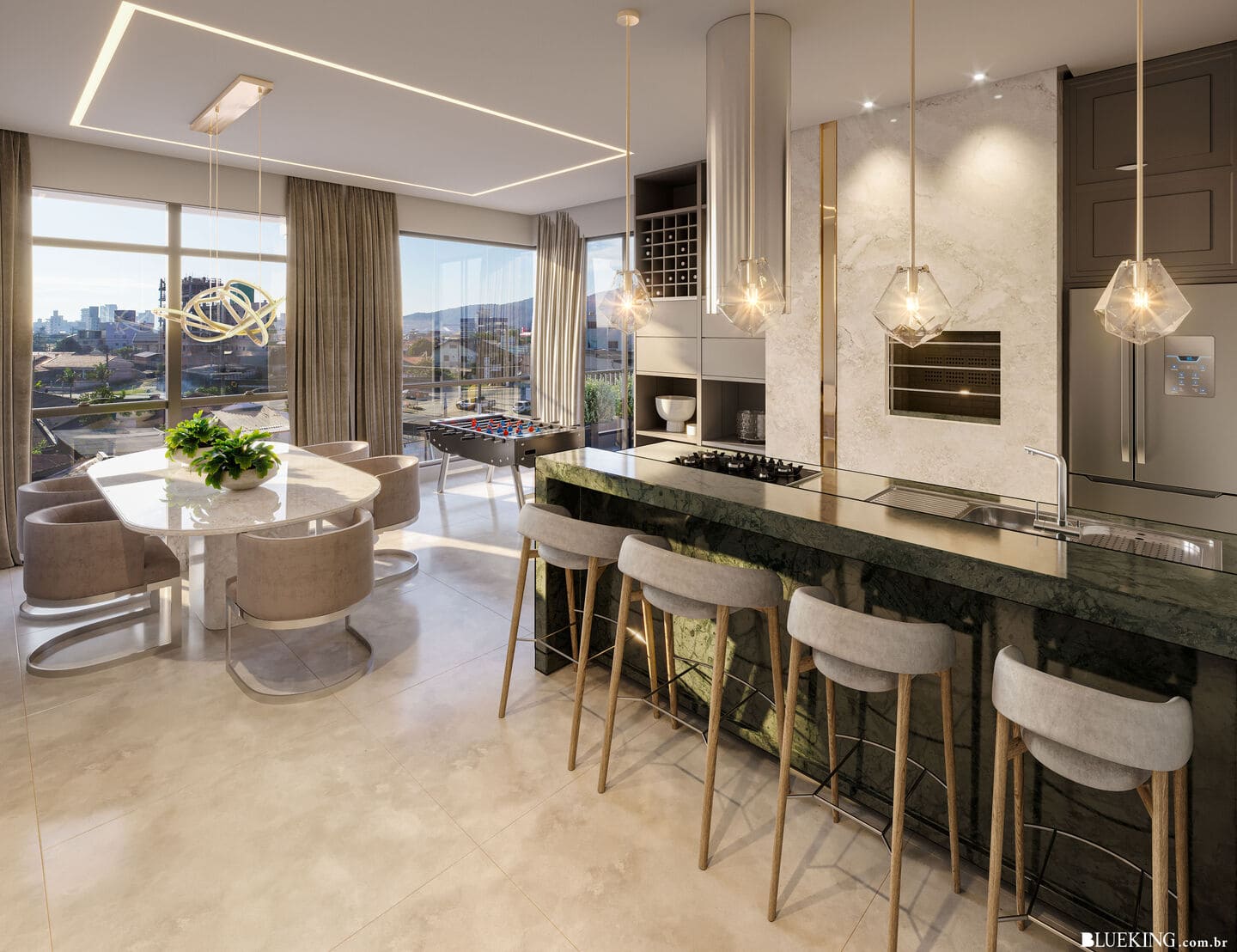 Render 3 do Stelle Marine Residence em Porto Belo SC