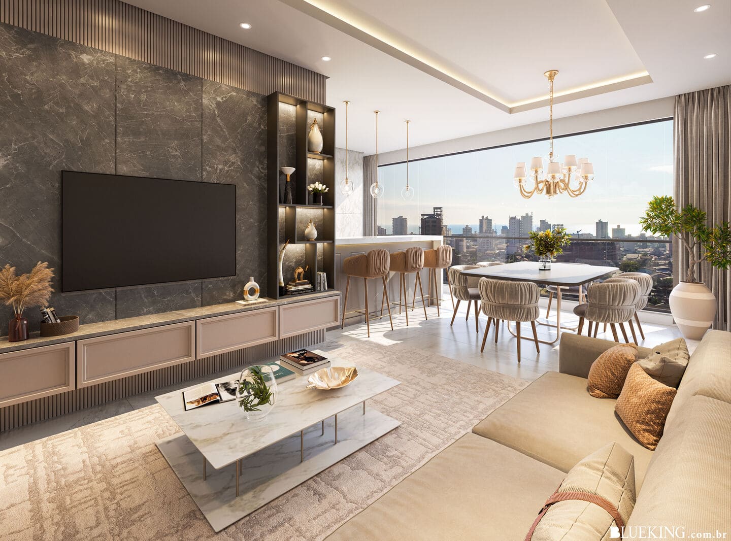 Render 2 do Stelle Marine Residence em Porto Belo SC