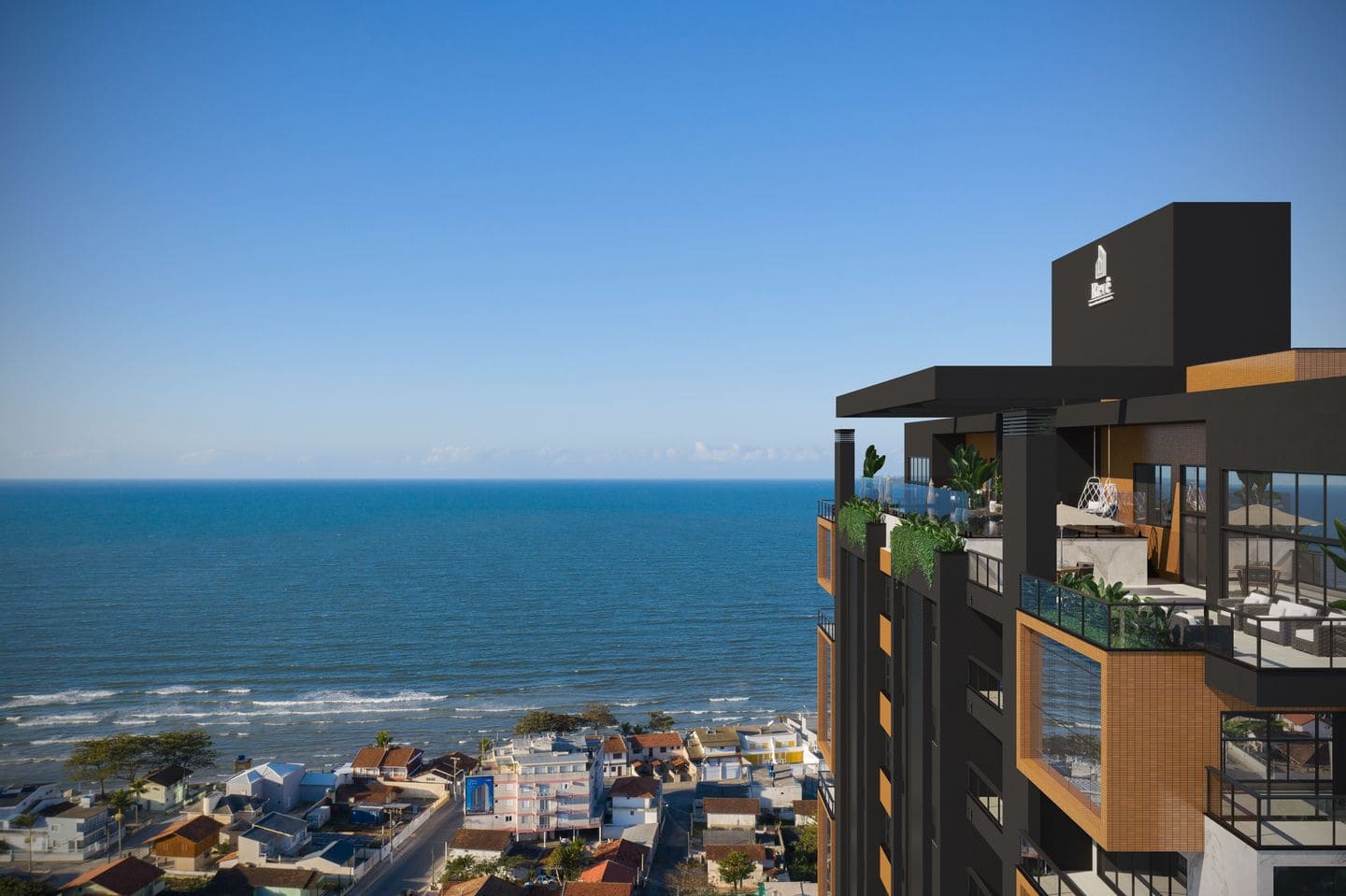 Render 1 do Sunshine Apartments em Porto Belo SC