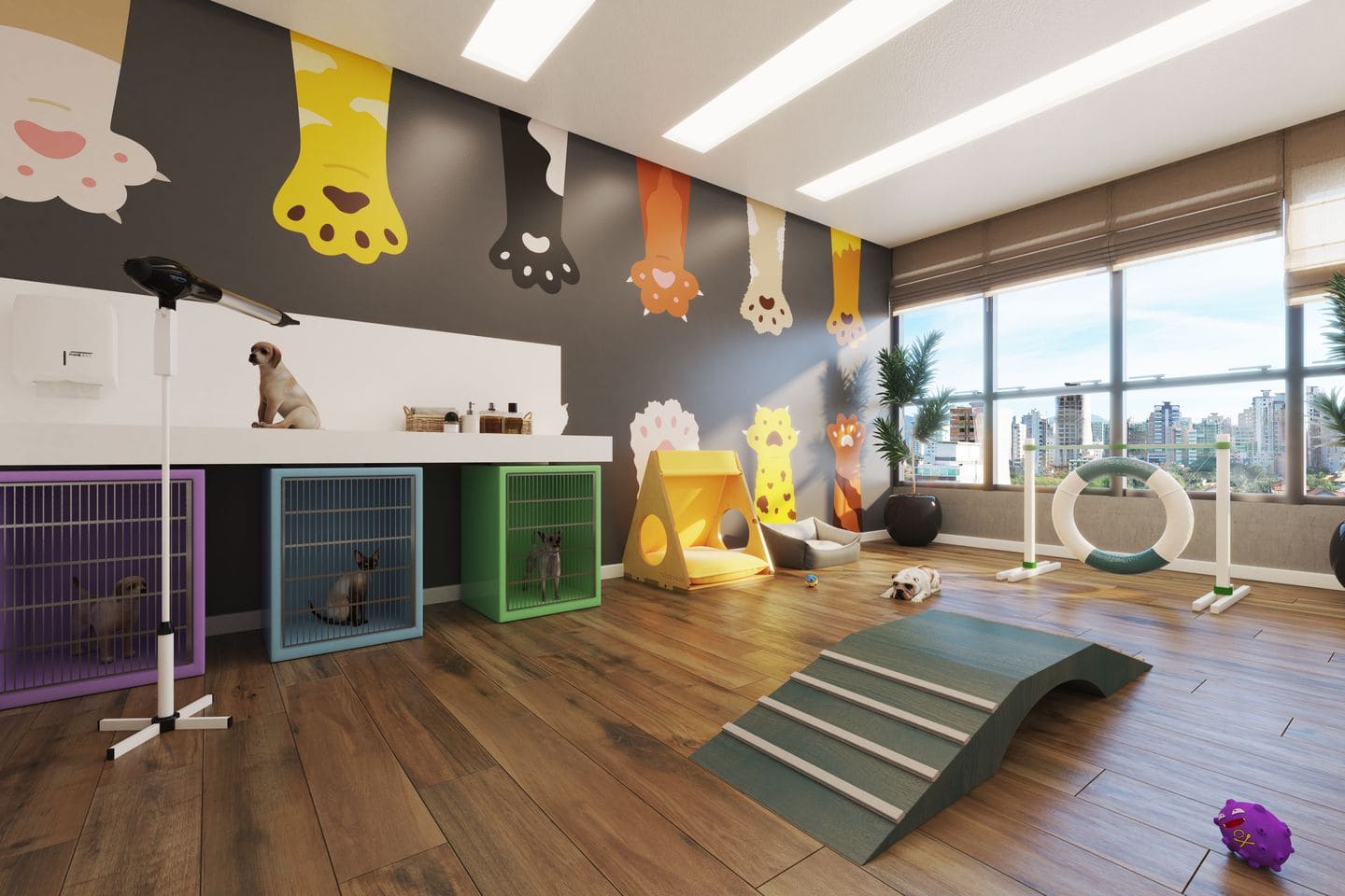 Area de lazer 7 do Sunshine Apartments em Porto Belo SC