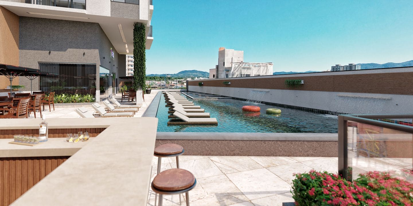 Render 18 do The Porto Plaza em Porto Belo SC