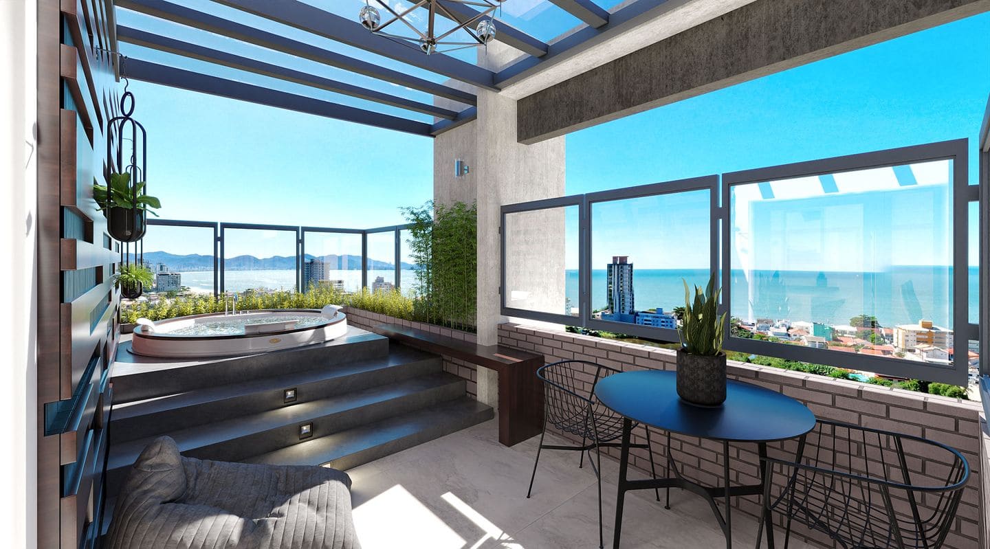 Render 10 do The Porto Plaza em Porto Belo SC